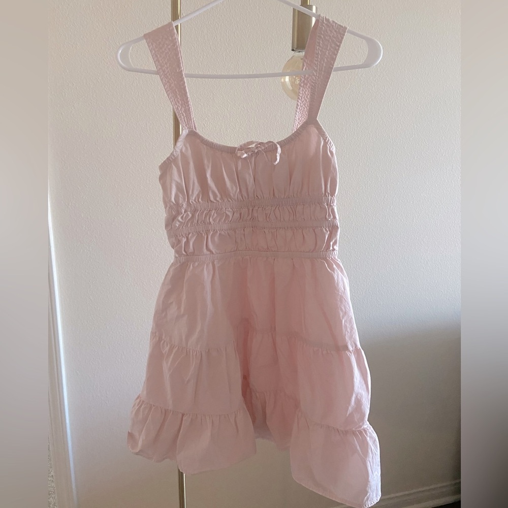 Aritzia Sunday Best pink mini dress